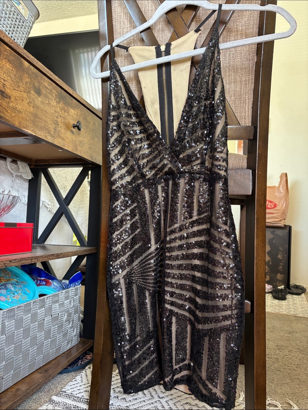 Wink Gal black sequined dress size Small